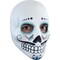 The Costume Center White and Black Adult Day of the Dead Catrin Deluxe Skull Mask